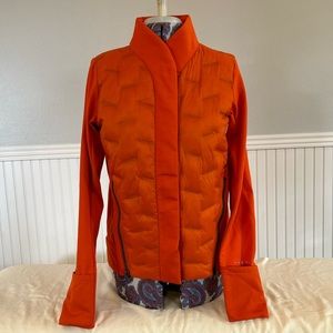 Calia by Carrie Underwood Quilted Run Jacket size medium in orange